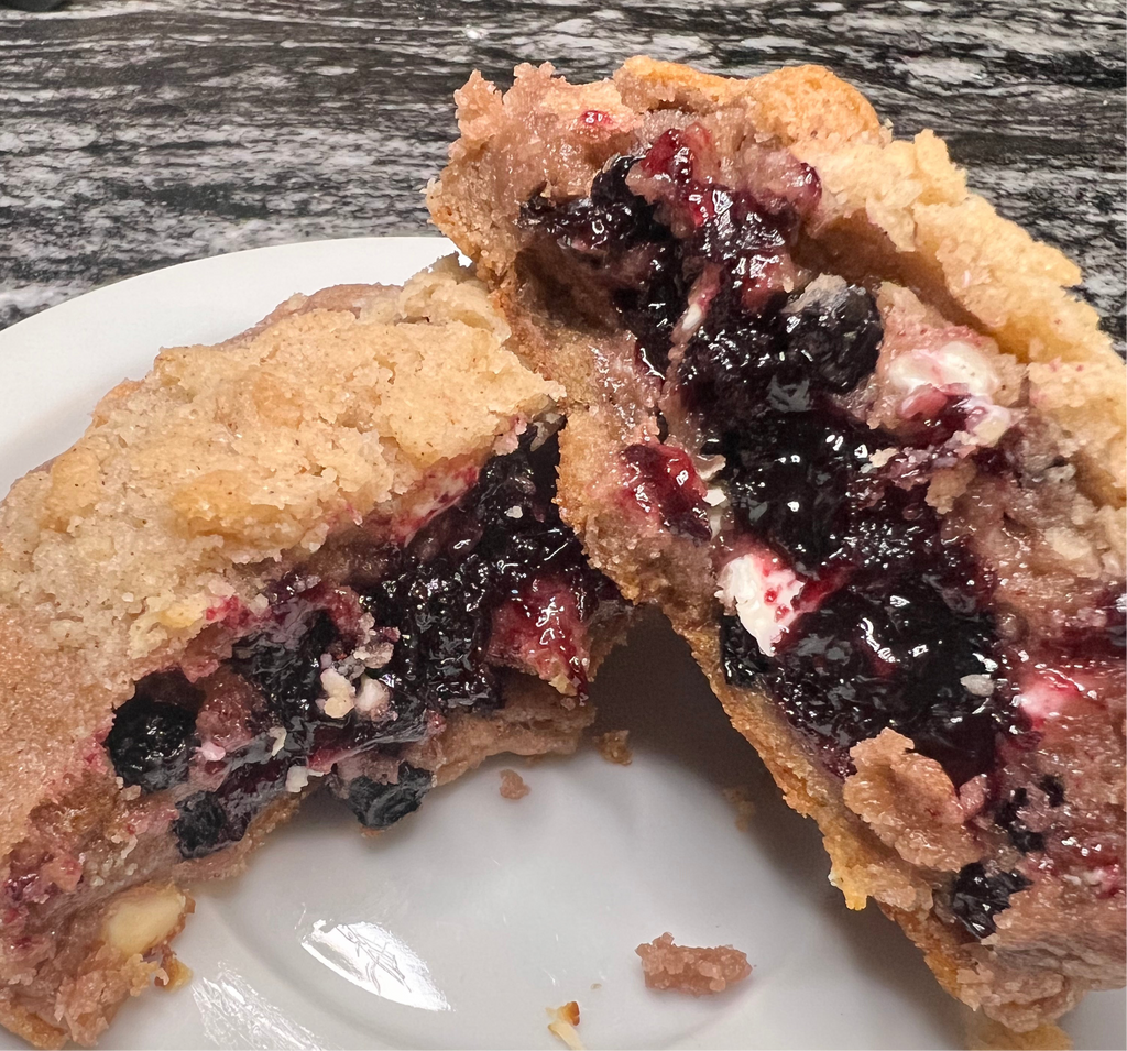 The Stuffed Blueberry Muffin Top cookie